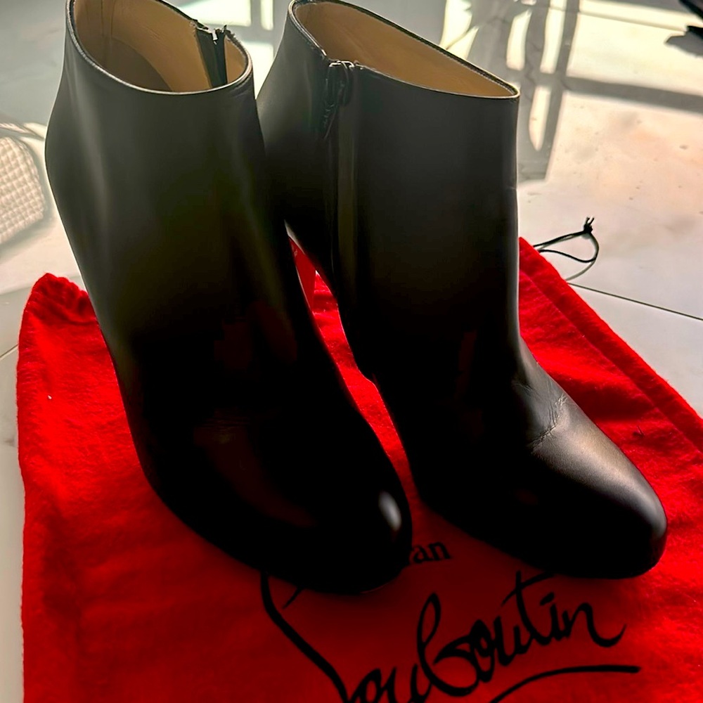 Christian Louboutin Black Ankle Boots